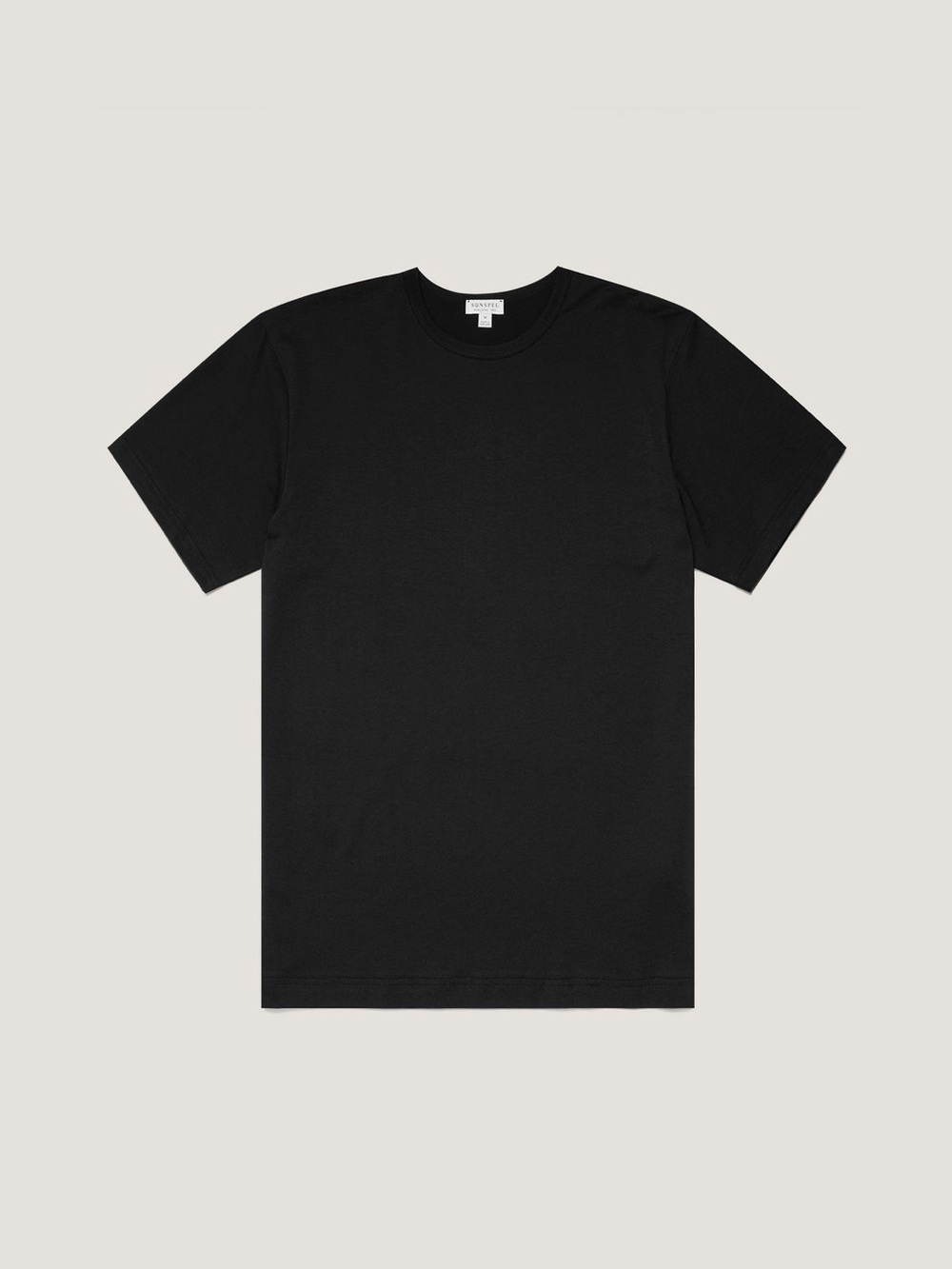 Sunspel Black Classic T-Shirt